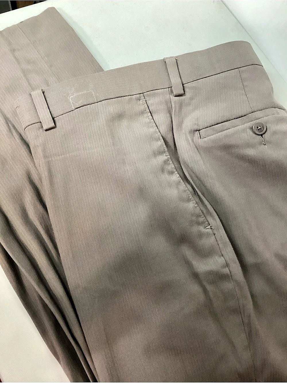 Men's Murano Gray flat front Dress Pants 36x32
